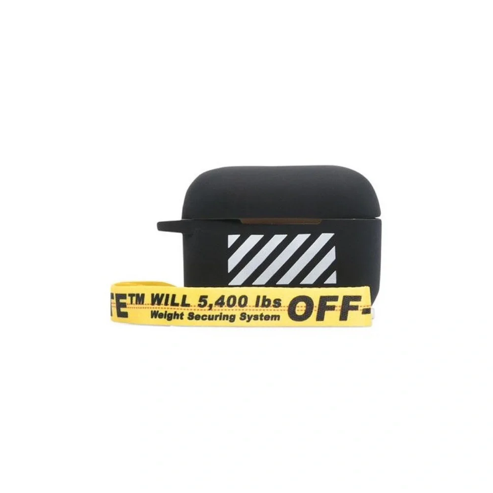 Off-White Diag Silicon Airpods Pro Cover 'Black/White'